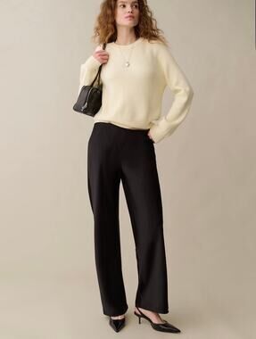 New kourt Mina few moda black satin pants $197 sz S